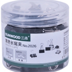 三木 19mm黑色長尾夾 2025 40只/筒