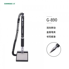 三木 0.5mm旋轉(zhuǎn)柜臺桌面用可粘貼臺筆 單支裝1 G-890