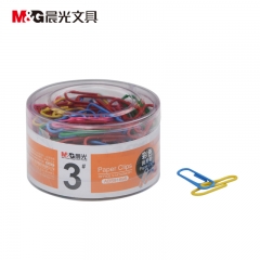 晨光 M＆G 3#PVC筒裝彩色回形針 ABS91698 28mm  160枚/筒