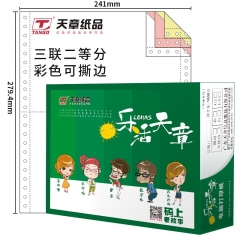 天章 241-3-2-C-S 樂(lè)活天章電腦打印紙 彩（1000頁(yè)/箱）