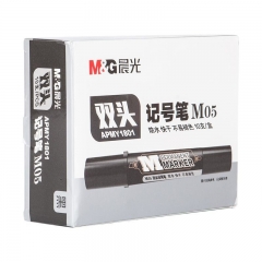 晨光 M＆G 大雙頭記號筆 APMY1801 M05 (黑色) 10支/盒