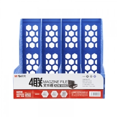 晨光 M＆G 蜂窩形四聯(lián)文件框 ADM95082 (藍(lán)色)