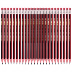 晨光 M＆G 紅黑色抽條筆桿HB鉛筆 AWP30802  24支/盒