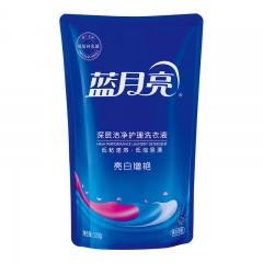 藍(lán)月亮薰衣草亮白增艷洗衣液袋裝500g