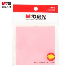 晨光3X3熒光自粘便條紙88(時尚辦公)YS-61