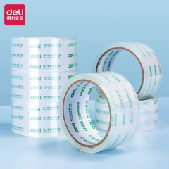 得力30173封箱膠帶45mm*60y*50um(6卷/筒)(高透)
