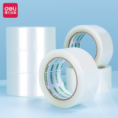 得力30213封箱膠帶48mm*100y*45um(6卷/筒)(普透)