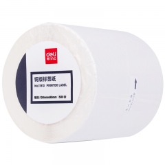 得力11913銅版標(biāo)簽紙100*80(白)(500張/卷)