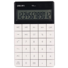 得力1589桌面計算器 普通計算器(白)