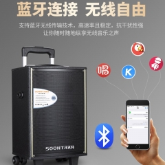 松川國(guó)際（SOONTRAN） 山水SA1廣場(chǎng)舞音響直播K歌戶外拉桿便攜式大功率家用移動(dòng)藍(lán)牙音箱帶話筒 SA1-10英寸
