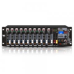 TKL K12 12路調(diào)音臺(tái)專(zhuān)業(yè)機(jī)架式嵌入式小型藍(lán)牙模擬音控臺(tái)