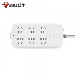 公牛（BULL）公牛插座  6插位B5060新國標(biāo) 全長3米