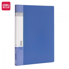 得力(deli)A4/10頁資料冊(cè) 文件活頁收納冊(cè) 插袋檔案文件夾財(cái)務(wù)憑證試卷科目收納保護(hù)袋5101