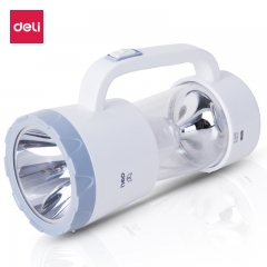 得力（deli） 戶外照明燈 探照燈 強光手電筒 LED充電手提燈 釣魚燈 應(yīng)急燈 白色18950