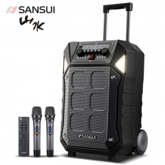 山水（SANSUI） 山水D12戶外音響廣場舞拉桿音箱藍(lán)牙大功率K歌移動(dòng)演出15吋