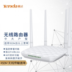騰達(dá)（Tenda）無線路由器 高速穿墻家用APP寬帶WIFI信號放大器智能增強(qiáng)路由器 （FH456）450M