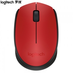 羅技（Logitech）M170鼠標(biāo) 無線鼠標(biāo) 辦公鼠標(biāo) 對稱鼠標(biāo) 紅色 帶無線2.4G接收器
