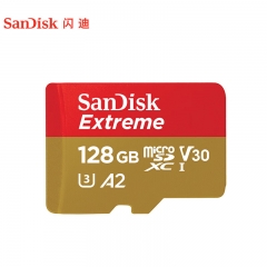 閃迪（SanDisk）128GB TF（MicroSD）存儲(chǔ)卡 U3 C10 A2 V30 4K 至尊極速移動(dòng)版內(nèi)存卡 讀速190MB/s