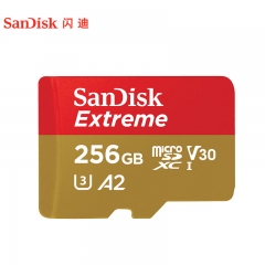 閃迪（SanDisk）256GB TF（MicroSD）存儲卡 U3 V30 C10 4K A2 至尊極速移動版內(nèi)存卡 讀速190MB/s
