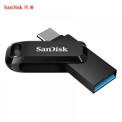 閃迪(SanDisk) 256GB Type-C USB3.1 手機U盤DDC3 沉穩(wěn)黑 讀速150MB/s 手機電腦平板兼容 學習辦公擴容加密