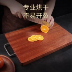 慕質（MUZHI） 鐵木烏檀木菜板子防霉多功能實木砧板廚房家用切菜板案板菜墩 40*30*2.5【防霉防裂】