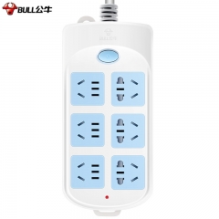 公牛 電源插座和轉(zhuǎn)換器 GN-603 6位總控新國標(biāo)插排 超功率過載保護(hù) 全長10米