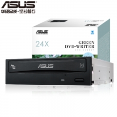 華碩(ASUS) 24倍速 SATA接口 內置DVD刻錄機 臺式機光驅 黑色(DRW-24D5MT)