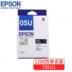 愛普生（EPSON） T05U1黑色墨盒（適用WF-4838機(jī)型）約1200頁(yè) 單位：