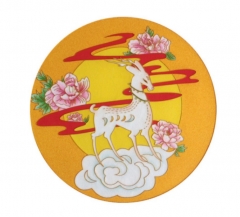 勞動教育手工課耗材手工畫材料套裝（含工具+圖案板+托）直徑30cm