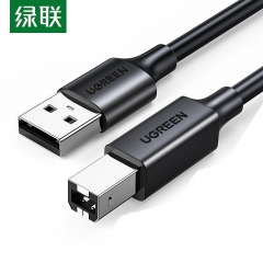 綠聯(lián) USB2.0 A公對(duì)B公打印線 usb打印機(jī)數(shù)據(jù)線 連接器 1.5米/根 黑色 US104