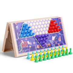 得力（deli） YW102-T小號磁性棋-跳棋(混)