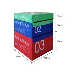 漸進式四合一PU軟體訓(xùn)練跳箱 1+2+3號跳箱 高90CM