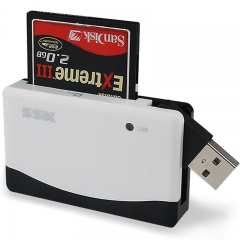 飚王（SSK）SCRM057奔騰II多功能四合一USB接口讀卡器 支持TF/SD/CF/MS手機卡相機卡