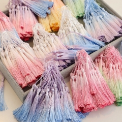 手染漸變小流蘇穗子垂直小書簽掛飾吊穗掛件手工diy發(fā)飾飾品配件 50條裝