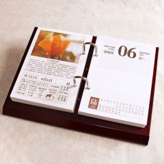 臺(tái)歷記事日歷 大號(hào)木質(zhì)臺(tái)歷架芯孔7.5cm