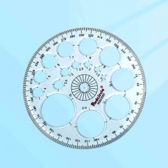 全圓儀畫圓圓尺透明畫圓模板多功能尺子