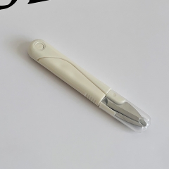 U型圓頭彈簧縫紉手工小剪刀家用便攜帶蓋不銹鋼十字繡修線頭剪刀