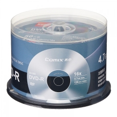 齊心(Comix)DVD-R 光盤/刻錄盤 16速4.7GB 空白刻錄光盤 桶裝50片GD-D03