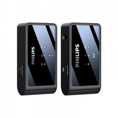 飛利浦（PHILIPS）講課專用無(wú)線麥克風(fēng)小話筒教師上課神器領(lǐng)夾小蜜蜂老師擴(kuò)音器