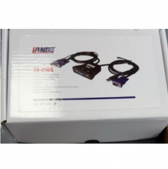 藍(lán)寶 LS-21US 2口KVM切換器 2口自動(dòng)USB 線機(jī)一體 支持無(wú)線鍵鼠