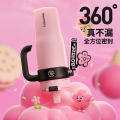 ?富光巨無霸吸管保溫冰霸水杯子大容量女學(xué)生316L茶杯禮物1260ml
