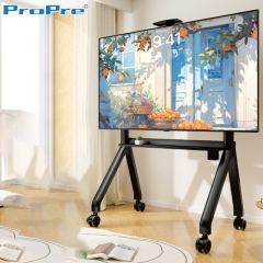 ProPre 電視機(jī)移動(dòng)推車掛架（42-86英寸） 教學(xué)機(jī)一體落地支架-黑色