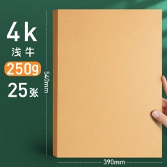 牛皮紙4K淺色250克  25張