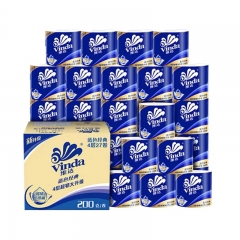維達(dá)有芯卷紙 藍(lán)色經(jīng)典4層200克*27卷 高克重 衛(wèi)生紙 卷筒紙紙巾