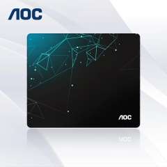 AOC電競游戲辦公鼠標墊中小號 300*250*3mm M102/93幾何藍黑色
