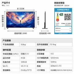 FFALCON雷鳥 100MAX 25款 一級能效 4K144Hz 4+128GB 100英寸電視100S585C Max-A