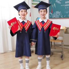 幼兒園博士服B2紅色(衣服+帽子)