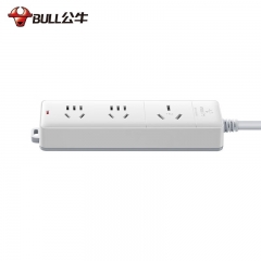 公牛（BULL） 16A大功率電源接線板 三位無開關(guān)3米GN-405D