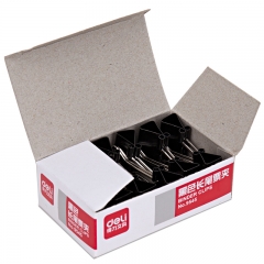 得力9545-5#長(zhǎng)尾票夾19mm盒裝(黑)(12只/盒)