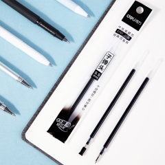 得力S760子彈頭中性筆芯0.5MM（黑色）
